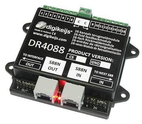 DR4088GND: 16 - Kanaals terugmeldmodule S88-N - geschikt voor 3-rail ....
