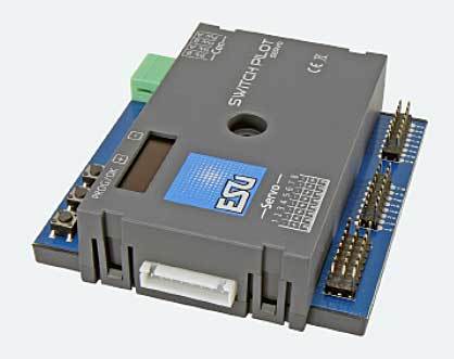 ES51832: SwitchPilot Servo V3, 8-voudige Servodecoder, DCC/MM, OLED