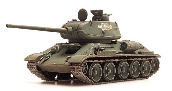AR6870023: Kant en Klaar: T34 - 85mm Gun Soviet Army Green - 1:87