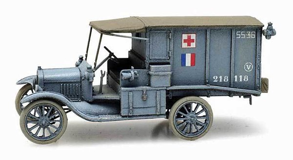 AR6870309: Kant en klaar: WW I FR T-Ford ambulance - 1:87