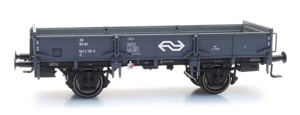 AR20317-09: Noviteit: 2-assige Zandwagen 150-0 rem NS-logo rollagers Depot Maarn, NS (IV)