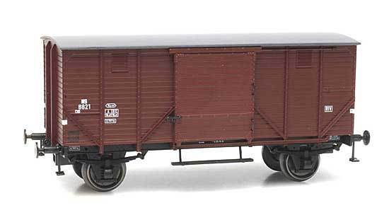 AR20218-13: H0 - 2-assige Gesloten goederenwagen Type CHD 5m nr: 8821, NS (IIIb-c)
