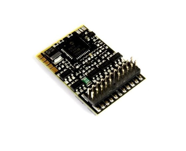 ZIMX633P22: H0 - Loc decoder 1,2A 22x15x3,5 mm voorzien van Plux22 stekker NEM 658