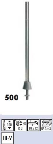 SF500: H0 - Bovenleiding mast zonder dwarsarm - nieuwzilver - NL - 1 stuks