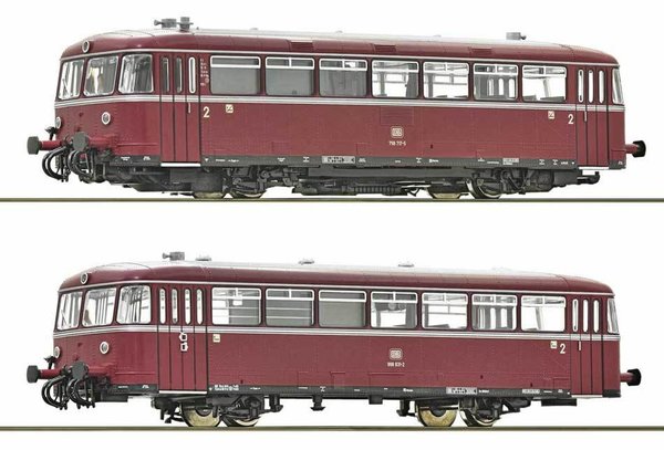 RO52634: H0 - 2-delige Railbus BR798/998, analoog, gelijkstroom, DB (IV)