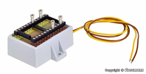 VI5205: Powermodule met verdeelblok, voor 12 aansluitingen huisverlichting (37 x 26 x 22 mm)