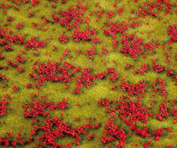 FA180460: Landschapssegment - Bloemenweide - rood (210 x 148 x 9 mm)