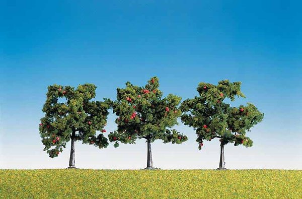 FA181403: Appelbomen met vruchten - ca. 8 cm, 3 stuks