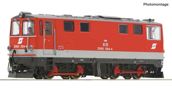 RO33295: Noviteit: H0e - Diesellocomotief 2095 004-4, digitaal met geluid, 2-rail(gelijkstroom), ÖBB