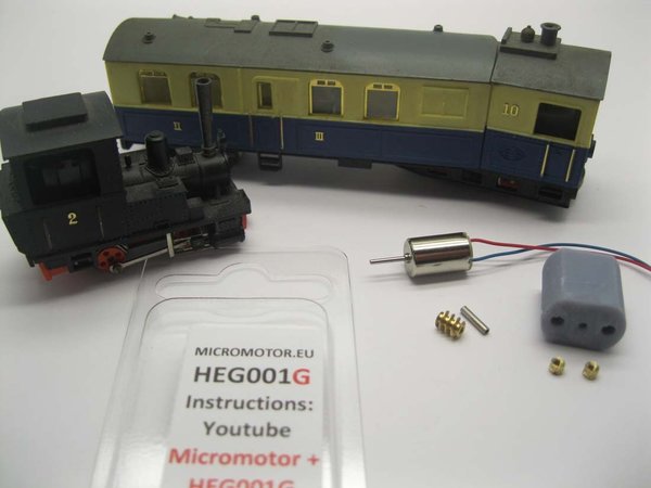 MMOHEG001G: H0e - Motorombouwset voor Egger Bahn (Jouef H0e Upgrade)
