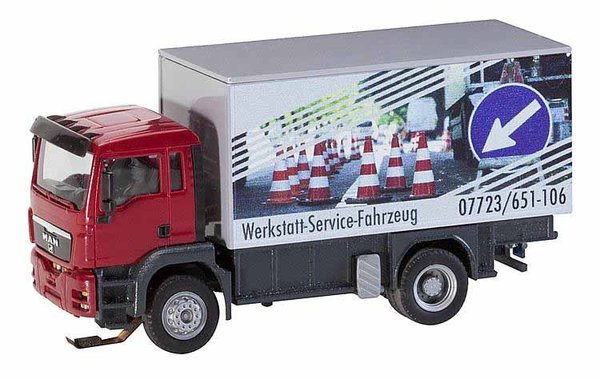 FA161554: H0 - FCS: Vrachtwagen MAN TGS Servicewagen (Herpa/Rietze) (V)