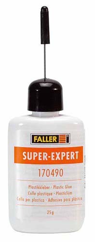 FA170490: Faller Super Expert, sneldrogende lijm, met doseernaald, 25 gram
