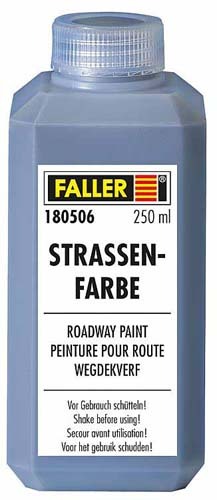 FA180506: Wegdekverf, ook geschikt voor de aanleg van wegen bij het Faller Car System, 250 ml