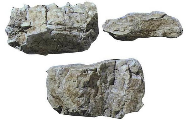 WSCWL-C1234: Gietvorm (12,7 x 17,8 cm) voor 3 rotsblokken