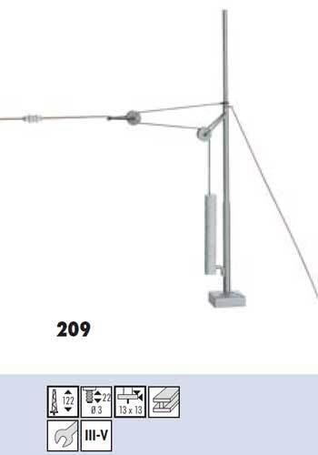 SF209: H0 - Spaninrichting met mast - H=122 mm - bouwpakket, FS