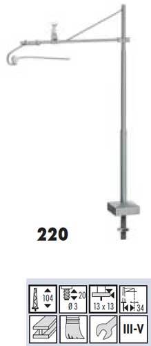 SF220: H0 - Bovenleidingmast - H=104 mm - bouwpakket, FS
