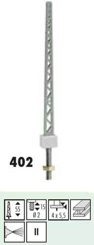 SF402: N - Vakwerk bovenleidingmast - zonder uithouder - H=55 mm, DRG - 1 stuks