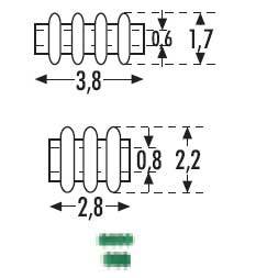SF407: N - Isolatoren - groen - DB / ÖBB - 20 stuks