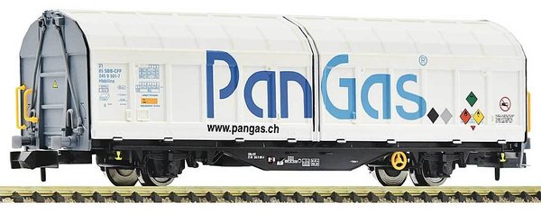 FL826254: Noviteit: N - 2-assige Schuifzeilwagen Hbbillns PanGas, SBB Cargo (V)
