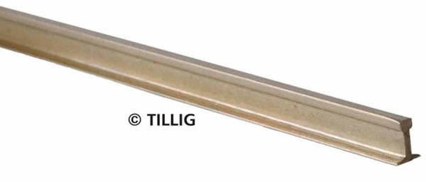 TI82500: H0 Standaard - Code 100: Railsprofiel, nieuwzilver, blank 2,5 mm L=1000 mm - 25 stuks