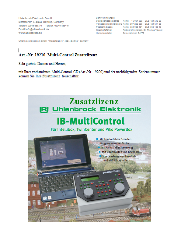 UH19210: Multi-Control Licentie