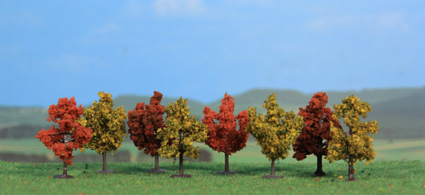 HKI1141: Loofbomen in herfstkleuren, H=4 cm - 8 stuks