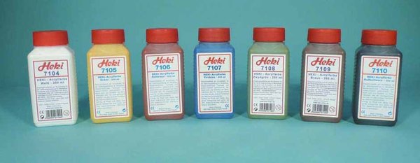 HKI7109: Acrylverf - donkerbruin, 200 ml
