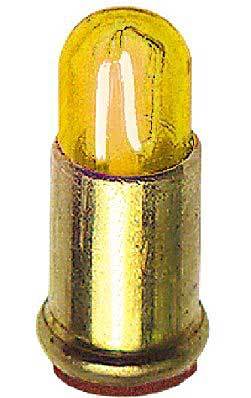 FO6534: Lampje - 14V - met steekfitting - 3 mm - geel