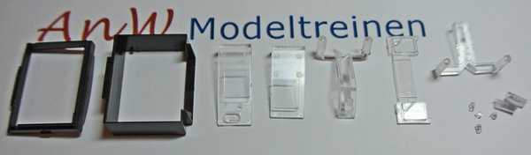 RO200122: H0 - Onderdelenset - Fenster, Lichtleiter und Kasten