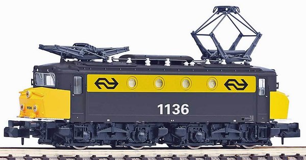 PK40377: Noviteit: N - Elektrische locomotief NS1136, digitaal met geluid, 2-rail(gelijkstroom), NS