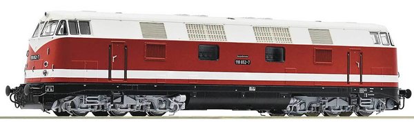 RO70889: Noviteit: H0 - Diesellocomotief 118 652-7, digitaal, 2-rail(gelijkstroom), DR (V)