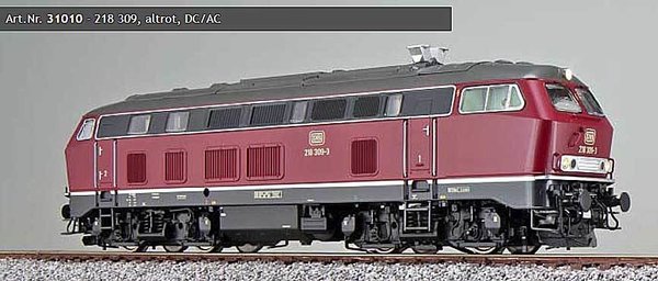 ES31010: H0 ~ Diesellocomotief 218 309, digitaal met geluid, 2-rail(gelijkstroom