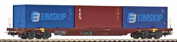 PK54687: Noviteit: Classic - 4-assige Containerdraagwagen type=Sgnss beladen met 3 containers,NS (VI