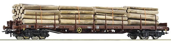 RO76574: H0 - 4-Assige Rongenwagen type=Rs beladen met hout,SBB (V-VI)